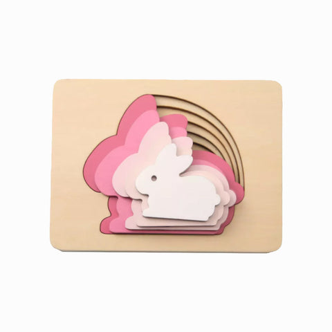 Ξύλινο παιχνίδι παζλ πολλαπλών στρώσεων