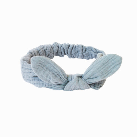 Κορδέλα μαλλιών για μωρά με φιόγκο Grey