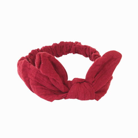 Κορδέλα μαλλιών για μωρά με φιόγκο Κόκκινη