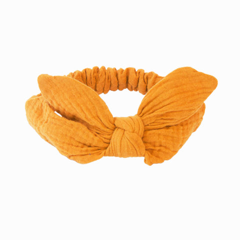 Κορδέλα μαλλιών για μωρά με φιόγκο Πορτοκαλί