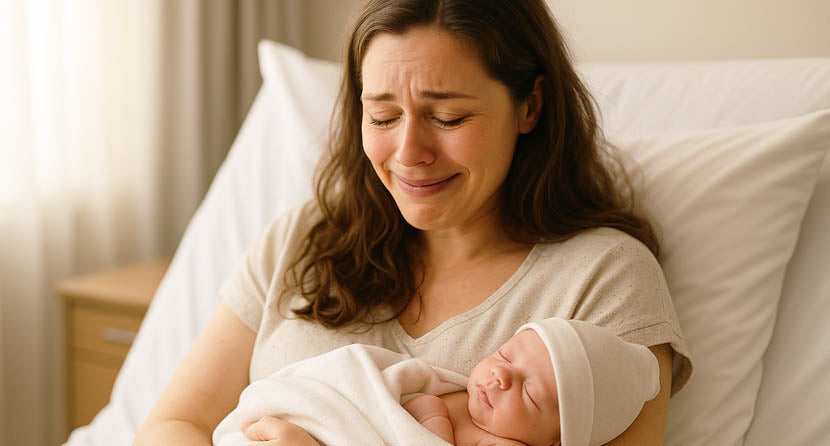 Μαμά που μόλις γέννησε