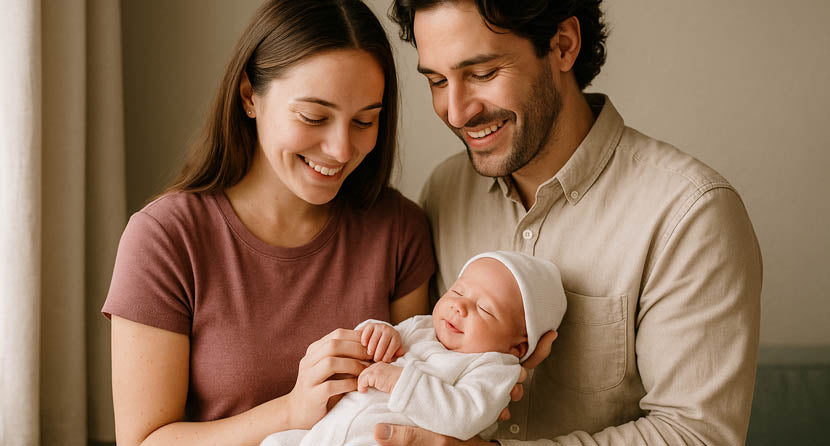 Νονά, νονός και μωρό