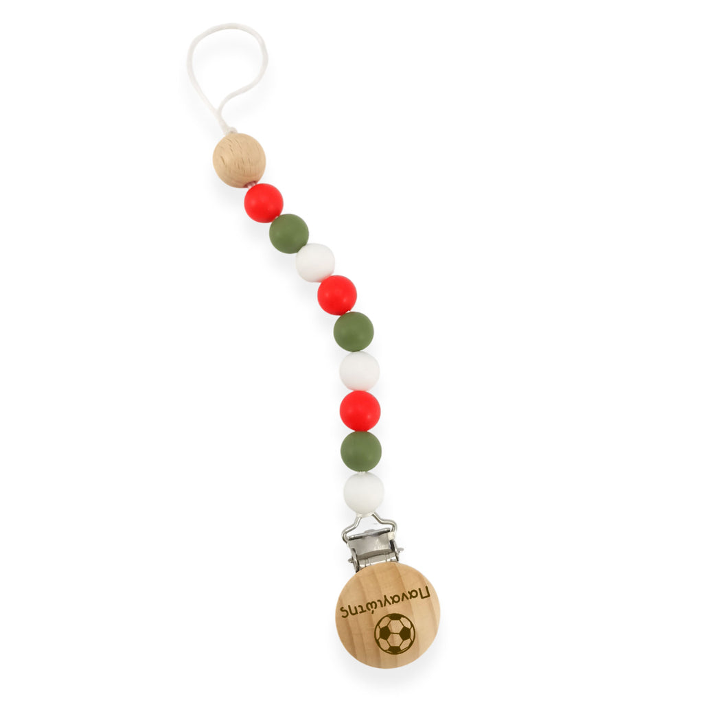 Κλιπ πιπίλας σιλικόνης με όνομα, μασητικό BPA free – Happy New Year – FairyGift