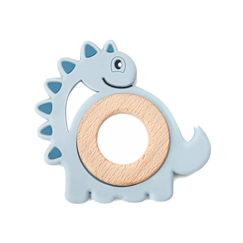 Μασητικό οδοντοφυΐας σιλικόνης Dino Μπλε