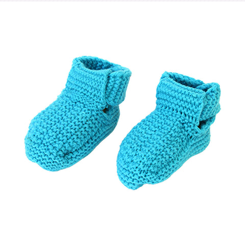 Βρεφικά παπούτσια αγκαλιάς πλεκτά Μπλε